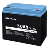 Bateria recarregável LiFePO4 QOLTEC 12,8V 30Ah 384Wh com BMS
