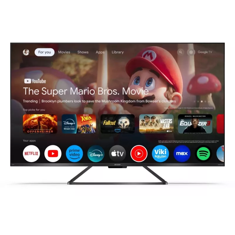 Televisor Sharp 50GR8265E 127 cm (50 polegadas) 4K Ultra HD Smart TV preto