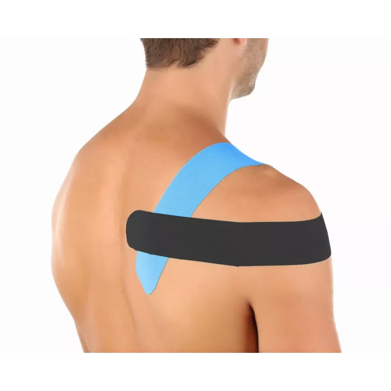Fita kinesio MDH DRQR5C4FGX5XP — fita de cinesiologia elástica de algodão 5 m × 50 mm, bege