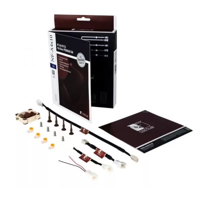 Noctua NF-A4x10 5V ventoinha para caixa de 40 mm, 40x40x10 mm, 5 V, 4500 RPM, 17,9 dB, SSO2, bege/castanho