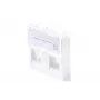 Tomada de parede Lanview LKS830 45x45 mm 2 portas Ethernet