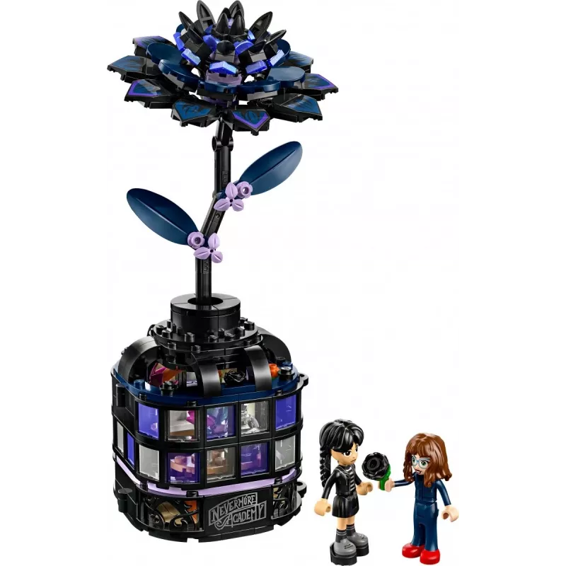 Conjunto de construção LEGO Wednesday 76784 flor dália negra — modelo decorativo, 358 peças, 9+ anos