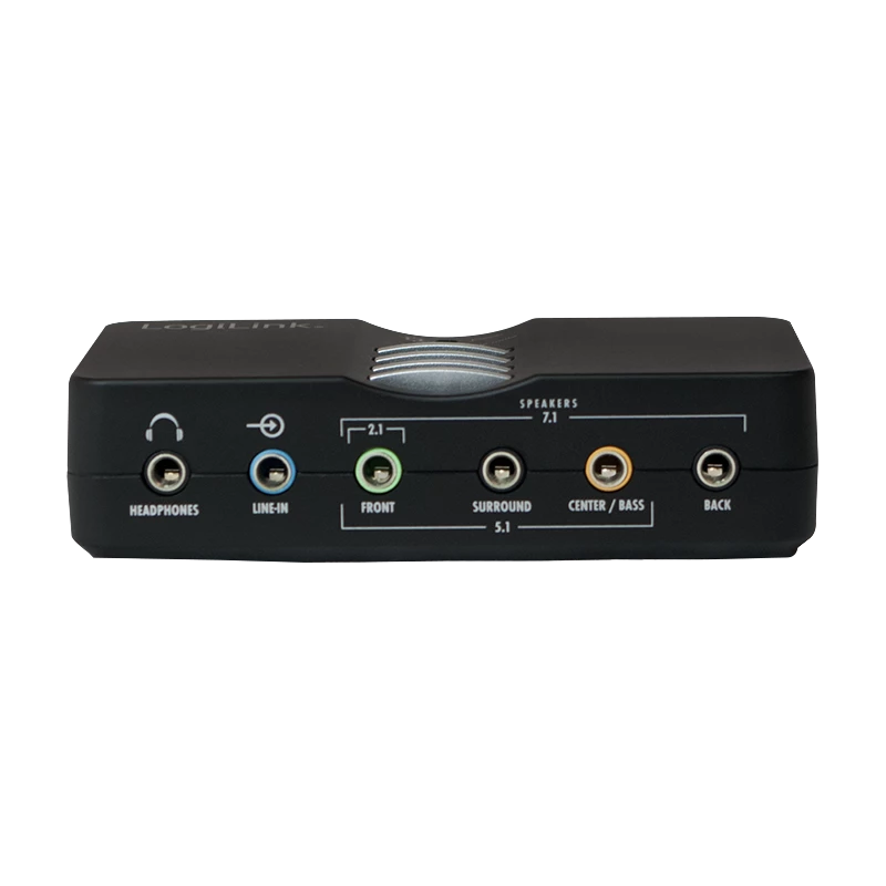Placa de som USB LogiLink Sound Box Dolby 7.1 8 canais 7.1 canais