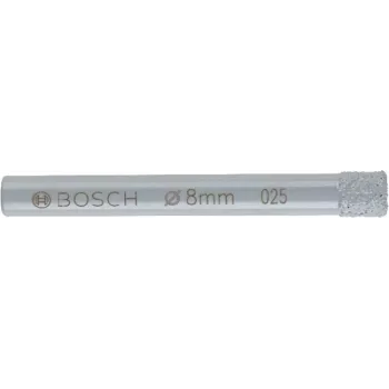 Broca de diamante Bosch Dia-Bohrer EXPERT para cerâmica 8 mm, perfuração a húmido, MPN 2608599050