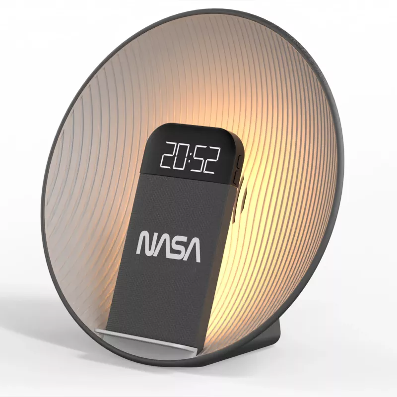 Altifalante Bluetooth/despertador/carregador sem fios NASA SPC600
