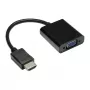 Adaptador HDMI para VGA, ficha HDMI para conector fêmea VGA, conector fêmea estéreo 3,5 mm, preto, Good Connections® (HDMI-AD21)