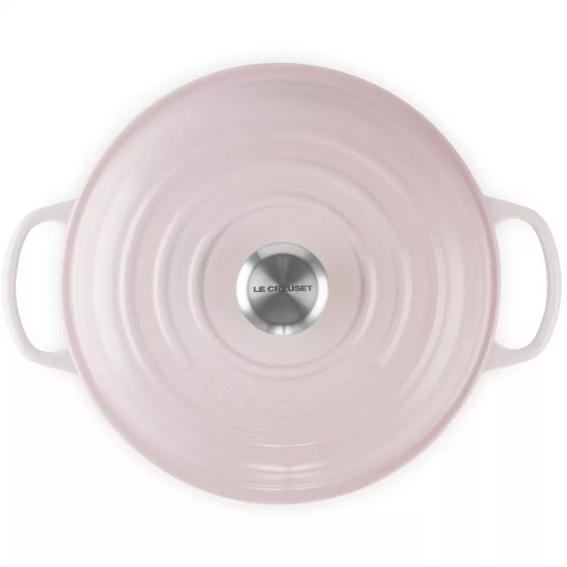 Le Creuset Signature 26 cm Gourmet Professional assadeira rosa