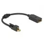 Cabo DisplayPort DeLOCK 62638 Mini DisplayPort 0,25 m preto