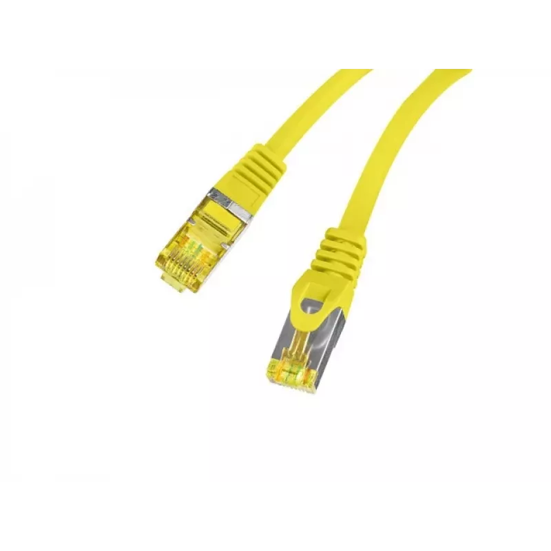 Cabo de rede Lanberg PCF6A-10CU-0025-Y RJ-45 Cat6a 0,25 m amarelo