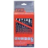 Conjunto de brocas HSS OEM E-500-1225, 25 peças, tamanhos 1–13 mm