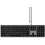 Teclado Satechi fino W3 Home USB QWERTZ alemão preto cinzento