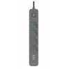 Régua de proteção contra sobretensões Power Line+ mobile ready 1,5 m (4 tomadas + 3x USB-A, 5V 2,4A)