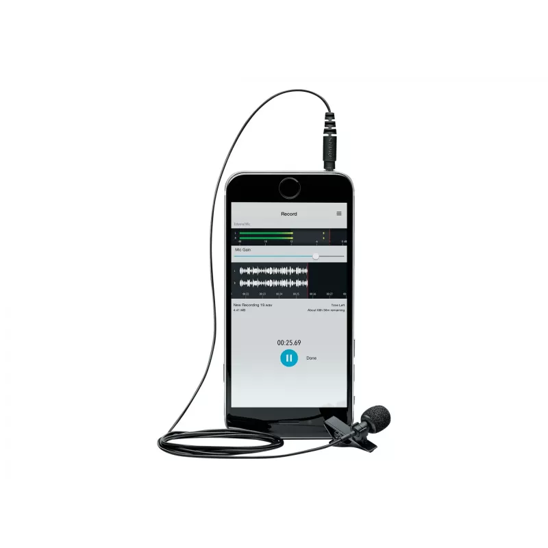 Microfone lavalier Shure MVL para smartphone ou tablet | Shure