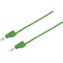 VOLTCRAFT Cabo de teste [ficha 4 mm - ficha 4 mm] 1 m verde MSB-300 (MSB-300-1-GR)