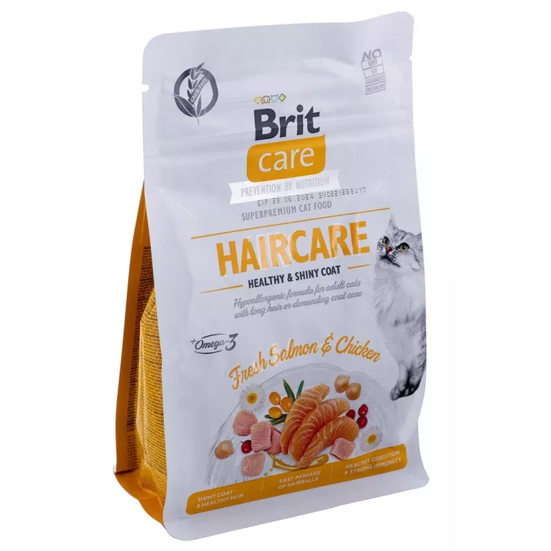 BRIT Care Grain Free Haircare Healthy & Shiny Coat - alimento seco para gatos - 400 g