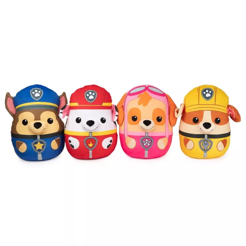 PAW Patrol Skye Squish peluche, brinquedo oficial da popular série de desenhos animados, peluche macio para crianças a partir de 1 ano, 12 polegadas