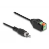DeLOCK Cabo adaptador ficha RCA para bloco de terminais com botão de pressão 15 cm