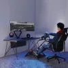 Suporte dobrável de aço para volante de gaming NanoRS RS155 com suporte para pedais ajustável antiderrapante