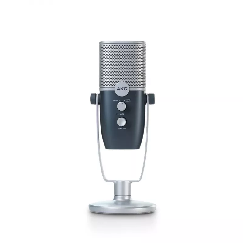 AKG Ara - microfone condensador USB profissional, azul-prateado