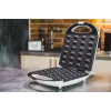 Máquina de waffles Adler AD 3039 — 24 waffles, 1600 W, branco, antiaderente, pegas frias ao toque