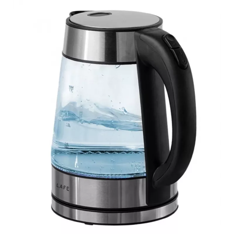 Chaleira de vidro LAFE LAFCZA47618 – capacidade 1,5 L, 100% reciclável