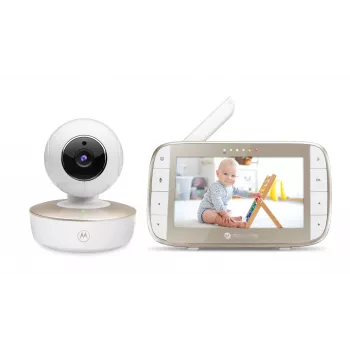 Intercomunicador de vídeo para bebé MOTOROLA VM50G com ecrã de 5,0 polegadas