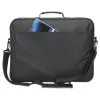 Mala para portátil Manhattan Cambridge 17,3 polegadas, design Clamshell, preto, LOW COST, compartimento para acessórios, compartimento para documentos na parte traseira, alça de ombro (amovível), compatível com Targus CN418EU, mala para portátil, três anos de garantia