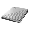 WD My Passport Ultra para Mac WDBKYJ0020BSL - Disco rígido - encriptado - 2 TB - externo (portátil) - USB 3.0 (conector USB-C) - AES de 256 bits - Prateado