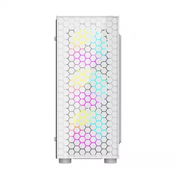 Caixa de computador Gaming Fornax 500, branco