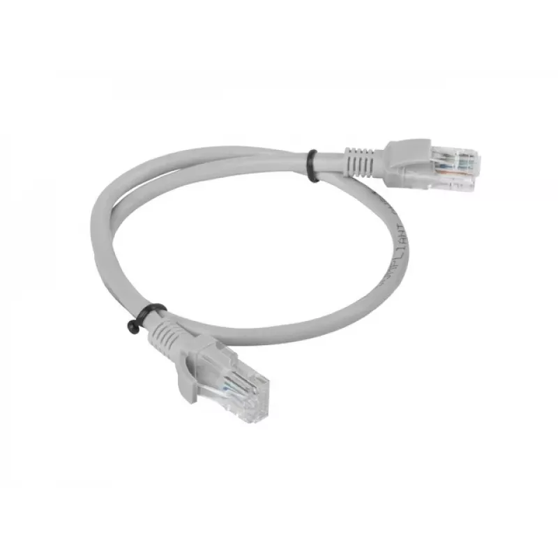 Cabo de rede Lanberg PCU6-10CC-0050-S RJ-45 Cat6 0,5 m Cinzento