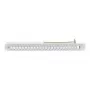 Rutenbeck 23900000 Suporte de módulos para 24 tomadas UM-real Cat.6a, 19 polegadas, cinzento claro RAL 7035