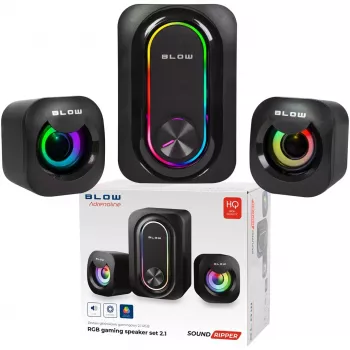 Altifalantes gaming para computador 2.1 com subwoofer