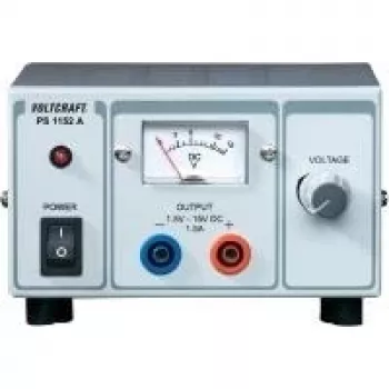 Fonte de alimentação de mesa Voltcraft PS-1152A, DC 1,5–15 V, máx. 1,5 A, 22,5 W