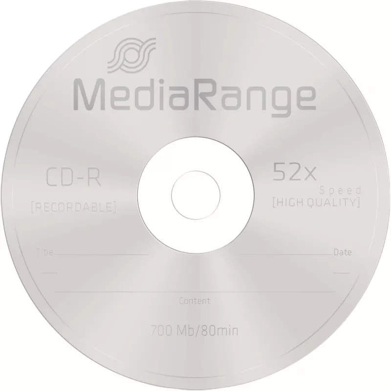 CD-R MediaRange MR214 700 MB 52x 10 unid.