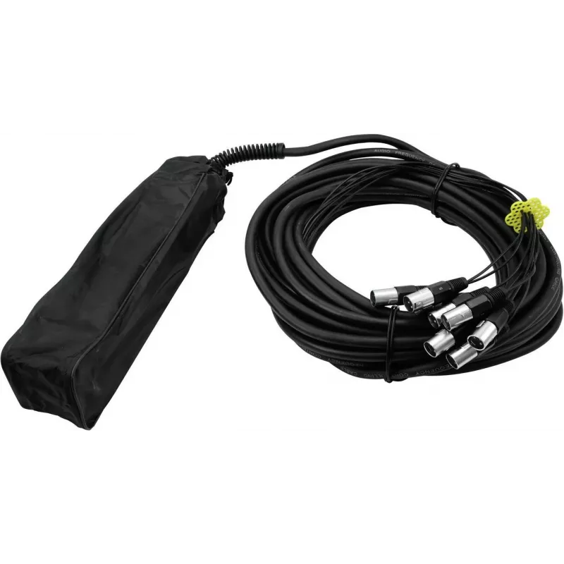 Stagebox Omnitronic MUS-820 20m cabo multicore de 8 canais