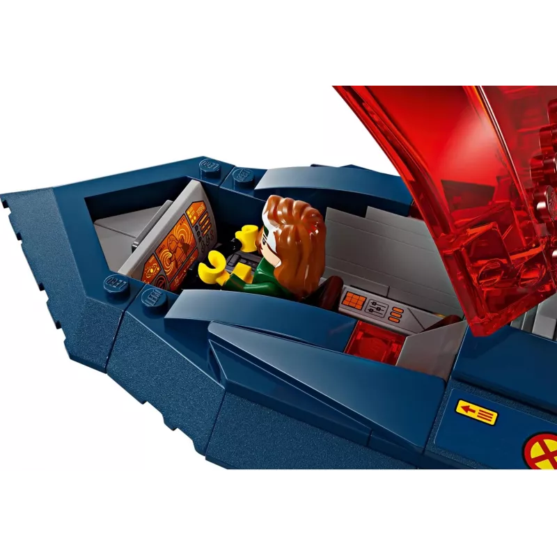 Brinquedo de construção LEGO Marvel Super Heroes X-Jet 76281 com 5 minifiguras