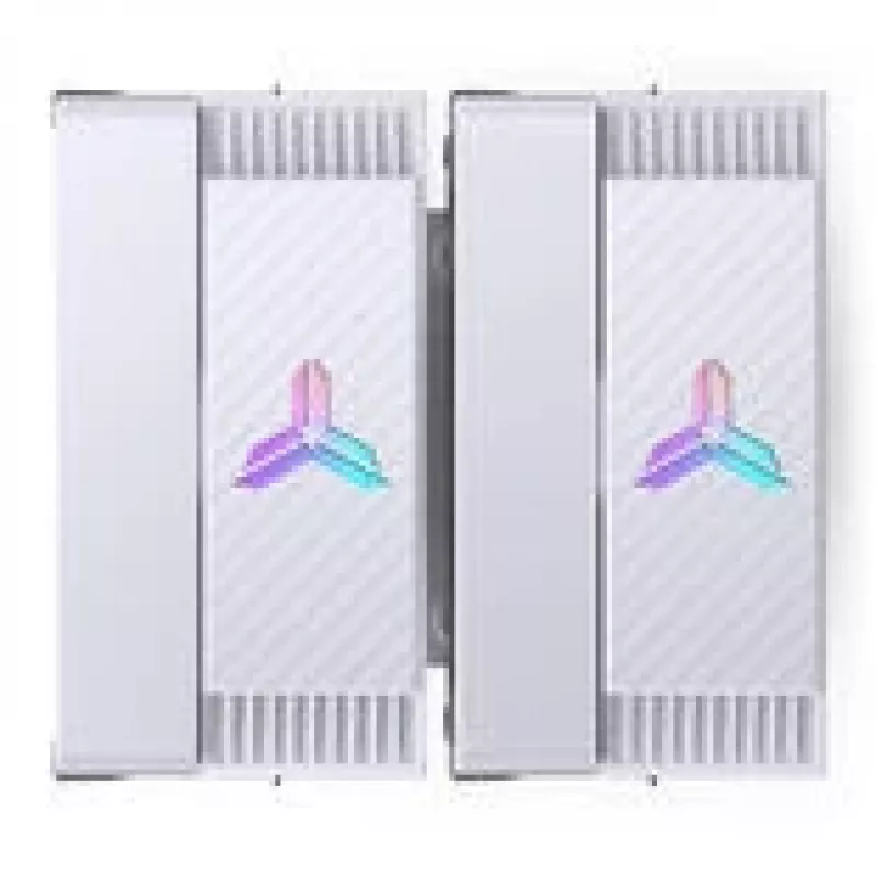 Dissipador de CPU Jonsbo CR-3000E Dual-Tower ARGB branco, dissipador de ar Dual-Tower com iluminação ARGB