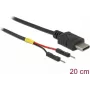 DeLOCK 85419 Cabo de alimentação USB Type-C para 2x conector de pino único, 20 cm