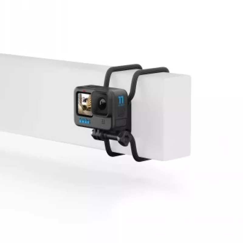 Placa de montagem GoPro câmaras HERO suporte de aderência flexível preto plástico