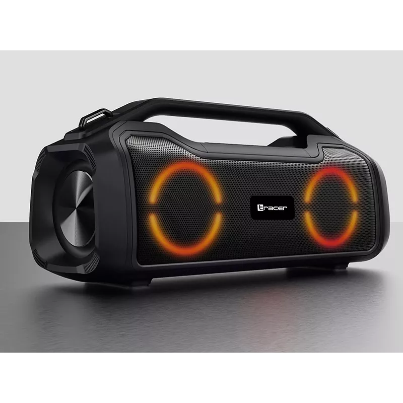 Altifalante portátil estéreo TRACER BigBoy TWS Bluetooth 40 W RMS, Bluetooth 5.3, bateria de 12 h, preto