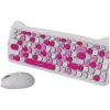 Conjunto de teclado e rato sem fios CANYON HSET-W6 Pink Kitty Edition
