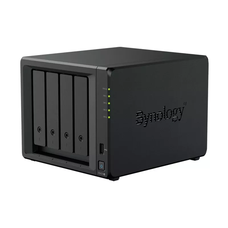 Servidor de armazenamento NAS SYNOLOGY DS425+ — 4-Bay, Intel Celeron J4125 2,0–2,7 GHz, 2 GB DDR4, 0 TB, 2,5GbE, 2 ranhuras M.2