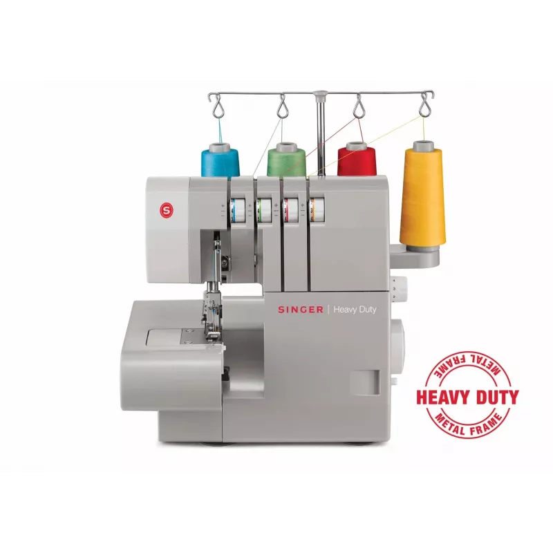 Máquina de costura overlock SINGER 14HD854 Heavy Duty elétrica 120 W Cinzento