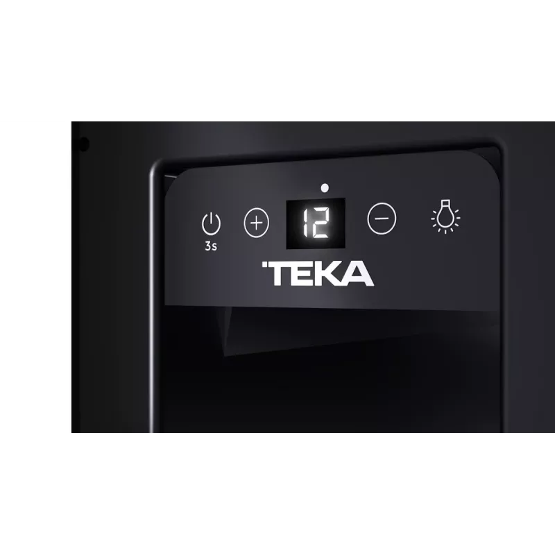 Teka RVU 10008 GBK Arrefecedor de vinho termoelétrico de encastrar preto 8 garrafas