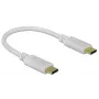 Delock - Cabo USB-C/alimentação - conector macho USB-C de 24 pinos para conector macho USB-C de 24 pinos - 5 A - 15 cm - USB Power Delivery (100 W), suporta Power Delivery 2.0 - branco (85357)