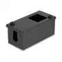 Caixa de distribuição DELOCK Easy 45 suporte de módulo para montagem em mesa ou parede, metal, preto, 2x22,5x45 mm ou 1x45x45 mm