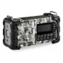 Rádio de emergência portátil Sangean MMR-99 DAB+ com manivela e carregamento solar, Artic Camo