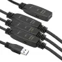Cabo adaptador USB 3.0 AF – AM, 30 m