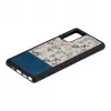 Capa para telemóvel Man and Wood Galaxy Note 20 — flor azul sobre preto