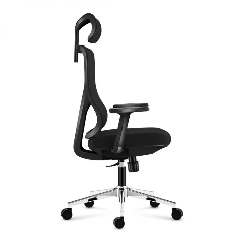 Cadeira de escritório giratória mark adler Manager 3.3 preta — design ergonómico, base giratória